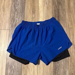 LIXADA Men’s 2-in-1 quick dry athletic running shorts